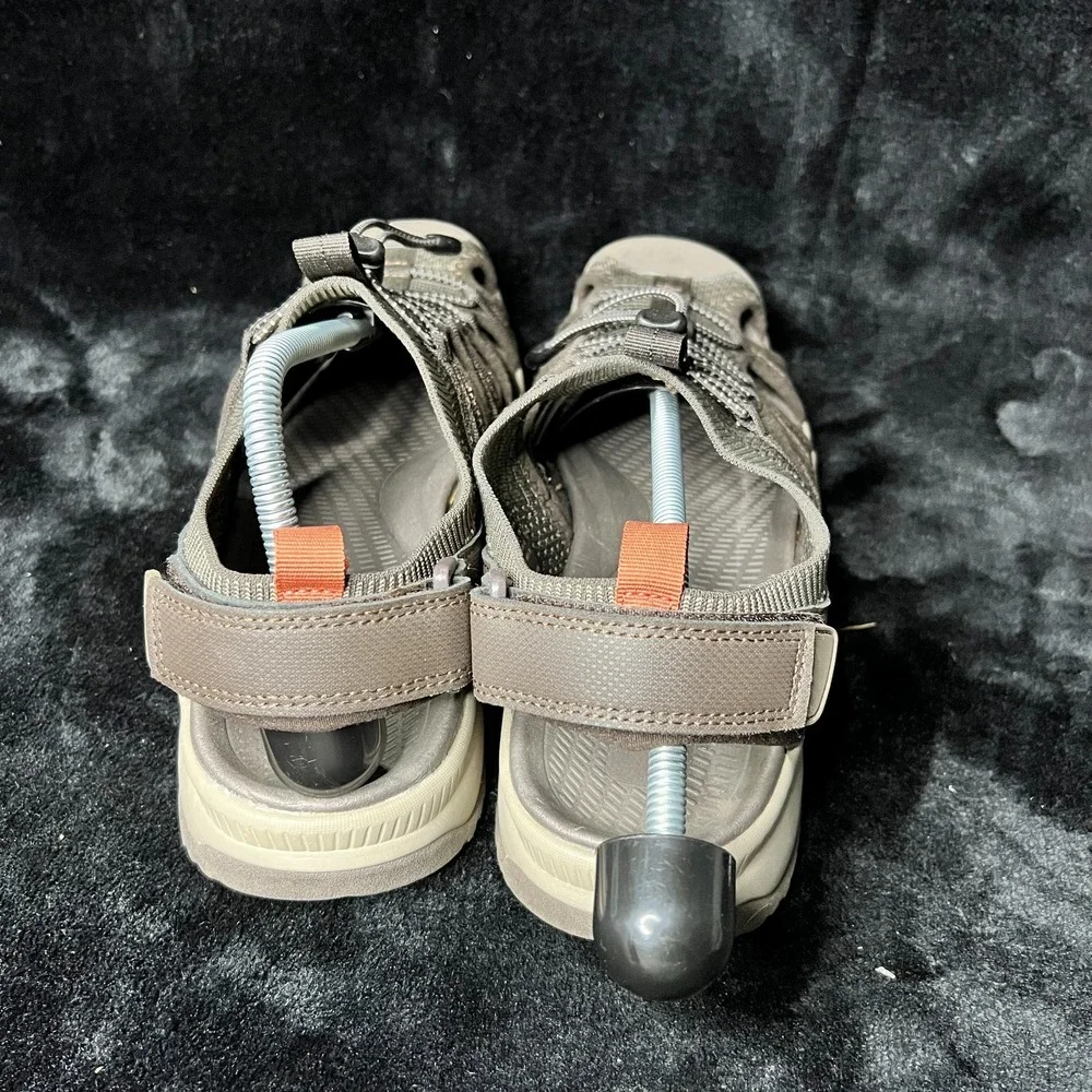 Eddie Bauer Lightweight & Bungee Laced Cedar Men 10 Fisherman Brown Water Sandal